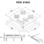 Варочная поверхность Perfelli HGG 61643 BL - 9