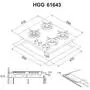 Варочная поверхность Perfelli HGG 61643 BL - 9