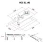Варочная поверхность Perfelli HGG 31243 BL - 9
