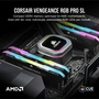 Модуль памяти для компьютера DDR4 16GB (2x8GGB) 3600 MHz Vengeance RGB Pro SL Black Corsair (CMH16GX4M2D3600C18) - 4