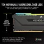 Модуль памяти для компьютера DDR4 16GB (2x8GGB) 3600 MHz Vengeance RGB Pro SL Black Corsair (CMH16GX4M2D3600C18) - 5