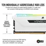 Модуль памяти для компьютера DDR4 16GB (2x8GGB) 3600 MHz Vengeance RGB Pro SL White Corsair (CMH16GX4M2D3600C18W) - 3