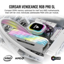 Модуль памяти для компьютера DDR4 16GB (2x8GGB) 3600 MHz Vengeance RGB Pro SL White Corsair (CMH16GX4M2D3600C18W) - 7