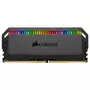 Модуль памяти для компьютера DDR4 32GB (2x16GB) 3200 MHz Dominator Platinum RGB Black Corsair (CMT32GX4M2E3200C16) - 3