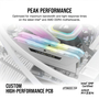 Модуль памяти для компьютера DDR4 16GB (2x8GB) 3600 MHz Dominator Platinum RGB White Corsair (CMT16GX4M2C3600C18W) - 6