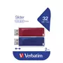 USB флеш накопитель Verbatim 2x32GB Store'n'Go Slider Red/Blue USB 2.0 (49327) - 7