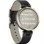 Смарт-часы Garmin Lily, CreamGold, Black, Leather (010-02384-B1) - 2