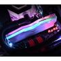 Модуль памяти для компьютера DDR4 4GB 2666 MHz T-Force Delta White RGB Team (TF4D44G2666HC15B01) - 2
