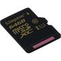 Карта памяти Kingston 64GB microSD Class10 UHS-I U1 (SDCA10/64GBSP) - 1