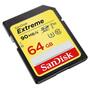 Карта памяти SanDisk 64GB SDXC class 10 UHS-I U3 4K Extreme (SDSDXVE-064G-GNCIN) - 1