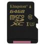 Карта памяти Kingston 64GB microSDXC class 10 UHS-I U3 4K (SDCG/64GB) - 1
