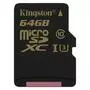 Карта памяти Kingston 64GB microSDXC class 10 UHS-I U3 4K (SDCG/64GB) - 1