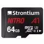 Карта памяти Strontium Flash 64GB microSDXC class 10 UHS-1 U3 (SRN64GTFU3A1A) - 2