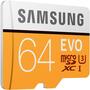 Карта памяти Samsung 64GB microSD class 10 UHS-I U3 Evo (MB-MP64GA/APC) - 1