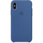 Чехол для моб. телефона Apple iPhone XS Silicone Case - Delft Blue (MVF12ZM/A) - 1