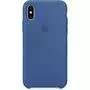 Чехол для моб. телефона Apple iPhone XS Silicone Case - Delft Blue (MVF12ZM/A) - 1