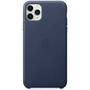 Чехол для моб. телефона Apple iPhone 11 Pro Max Leather Case - Midnight Blue (MX0G2ZM/A) - 1