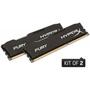 Модуль памяти для компьютера DDR3 8GB (2x4GB) 1866 MHz LoFury Black Kingston Fury (ex.HyperX) (HX318LC11FBK2/8) - 1