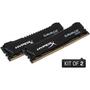 Модуль памяти для компьютера DDR4 8GB (2x4GB) 2133 MHz Savage Black Kingston Fury (ex.HyperX) (HX421C13SBK2/8) - 1