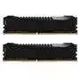 Модуль памяти для компьютера DDR4 32GB (2x16GB) 2666 MHz HyperX Savage BLACK Kingston Fury (ex.HyperX) (HX426C15SBK2/32) - 2