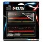 Модуль памяти для компьютера DDR4 8GB (2x4GB) 2400 MHz Delta Red LED Team (TDTRD48G2400HC15ADC01) - 2