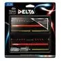 Модуль памяти для компьютера DDR4 8GB (2x4GB) 2400 MHz Delta Red LED Team (TDTRD48G2400HC15ADC01) - 2