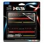 Модуль памяти для компьютера DDR4 16GB (2x8GB) 2400 MHz Delta Red LED Team (TDTRD416G2400HC15ADC01) - 2