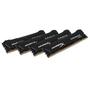 Модуль памяти для компьютера DDR4 32GB (4x8GB) 2400 MHz Savage Blak Kingston Fury (ex.HyperX) (HX424C12SB2K4/32) - 1