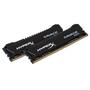 Модуль памяти для компьютера DDR4 8GB (2x4GB) 2400 MHz Savage Blak Kingston Fury (ex.HyperX) (HX424C12SB2K2/8) - 1