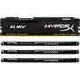 Модуль памяти для компьютера DDR4 32GB (4x8GB) 2666 MHz HyperX FURY Black Kingston Fury (ex.HyperX) (HX426C16FB2K4/32) - 2