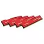 Модуль памяти для компьютера DDR4 64GB (4x16GB) 2400 MHz HyperX FURY Red Kingston Fury (ex.HyperX) (HX424C15FRK4/64) - 1