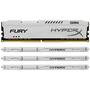 Модуль памяти для компьютера DDR4 64GB (4x16GB) 2400 MHz HyperX FURY White Kingston Fury (ex.HyperX) (HX424C15FWK4/64) - 2