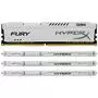 Модуль памяти для компьютера DDR4 64GB (4x16GB) 2400 MHz HyperX FURY White Kingston Fury (ex.HyperX) (HX424C15FWK4/64) - 2