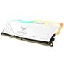 Модуль памяти для компьютера DDR4 16GB (2x8GB) 2666 MHz T-Force Delta White RGB Team (TF4D416G2666HC15BDC01) - 1