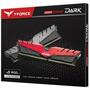 Модуль памяти для компьютера DDR4 16GB (2x8GB) 3000 MHz T-Force Dark Rog Black/Red Team (TDRRD416G3000HC16CDC01) - 2
