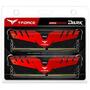 Модуль памяти для компьютера DDR4 32GB (2x16GB) 2666 MHz T-Force Dark Red Team (TDRED432G2666HC15BDC01) - 4