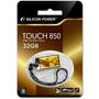 USB флеш накопитель Silicon Power 32GB Touch 850 Amber USB 2.0 (SP032GBUF2850V1A) - 4