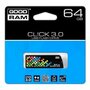 USB флеш накопитель Goodram 64GB CL!CK Black USB 3.0 (PD64GH3GRCLKR9) - 3