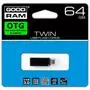 USB флеш накопитель Goodram 64GB Twin Black USB 3.0 (PD64GH3GRTNKR9) - 3