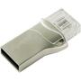 USB флеш накопитель Apacer 32GB AH173 Silver USB 2.0 OTG (AP32GAH173S-1) - 4