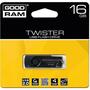 USB флеш накопитель Goodram 16GB TWISTER Black clip USB 2.0 (UTS2-0160KKR11) - 1