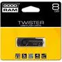 USB флеш накопитель Goodram 8GB TWISTER Black clip USB 2.0 (UTS2-0080KKR11) - 1