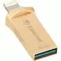 USB флеш накопитель Transcend 32GB JetDrive Go 500 Gold USB 3.1/Lightning (TS32GJDG500G) - 3