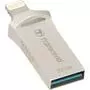 USB флеш накопитель Transcend 32GB JetDrive Go 500 Silver USB 3.1/Lightning (TS32GJDG500S) - 3