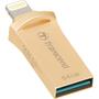 USB флеш накопитель Transcend 64GB JetDrive Go 500 Gold USB 3.1/Lightning (TS64GJDG500G) - 4