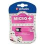USB флеш накопитель Verbatim 8GB Micro+ Hot Pink USB 2.0 (97757) - 4