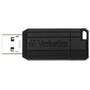 USB флеш накопитель Verbatim 128GB PinStripe Black USB 2.0 (49071) - 1