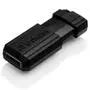 USB флеш накопитель Verbatim 128GB PinStripe Black USB 2.0 (49071) - 2