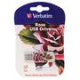 USB флеш накопитель Verbatim 32GB STORE'N'GO MINI TATTOO ROSE USB 2.0 (49896) - 1