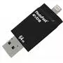 USB флеш накопитель PhotoFast 64GB i-Flashdrive EVO Plus Black USB3.0-microUSB/Lightning (EVOPLUS64GBU3) - 2